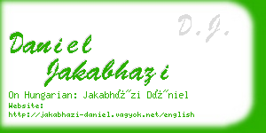 daniel jakabhazi business card